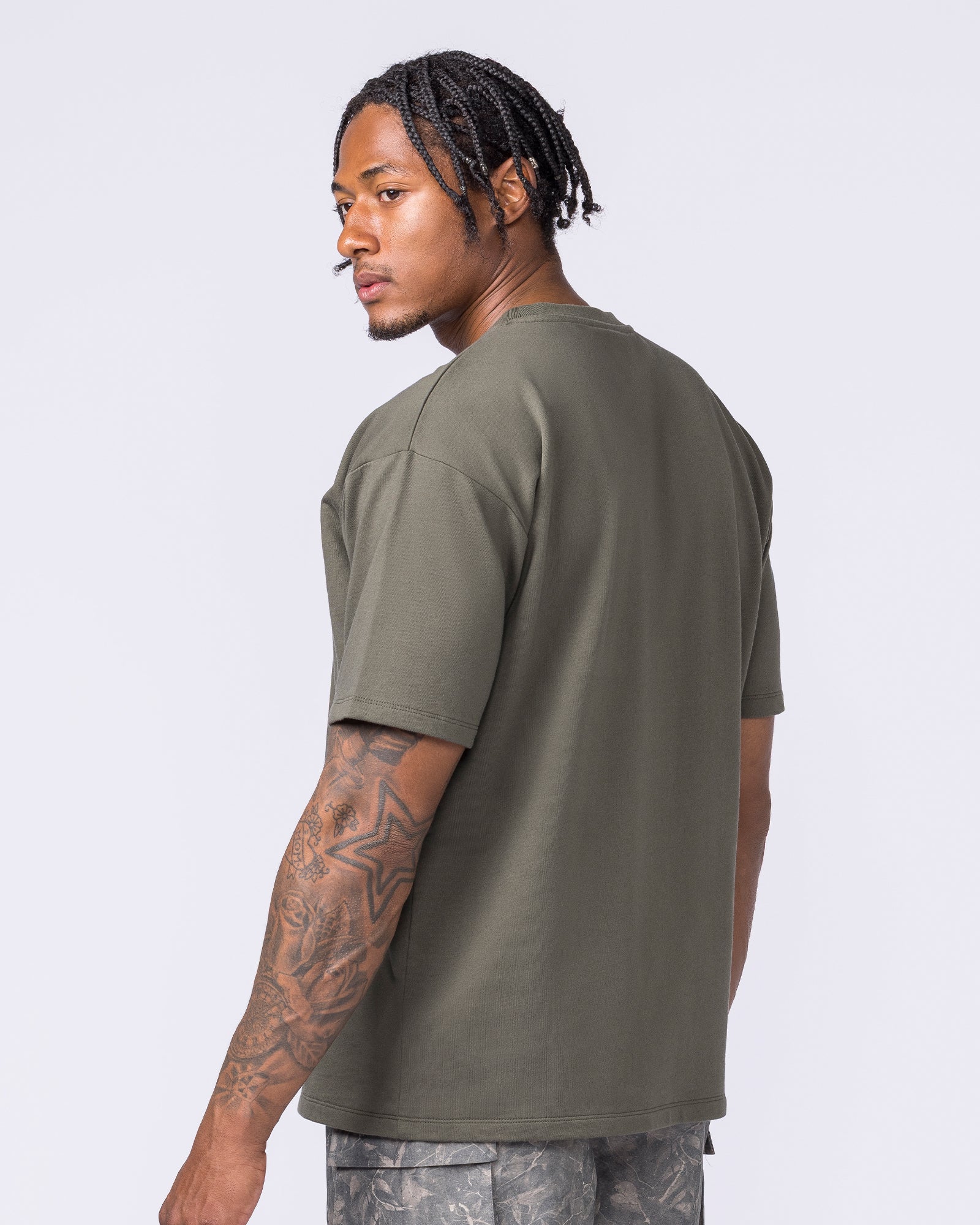 Essential Regular Fit Tee - Dark Khaki-T-Shirts-S-122507DKHAKI-S-MNAPPRL48062-2-Muscle Nation