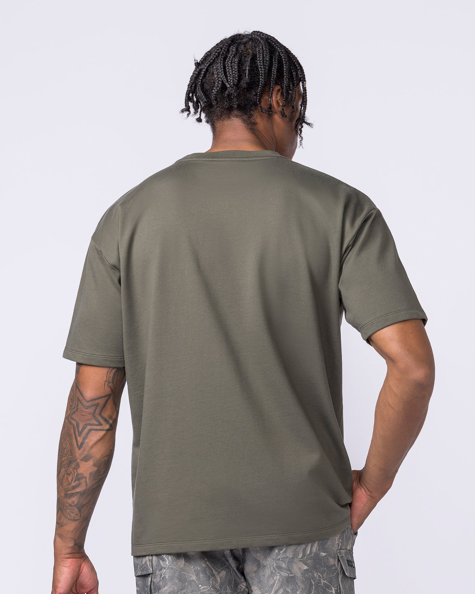 Essential Regular Fit Tee - Dark Khaki-T-Shirts-S-122507DKHAKI-S-MNAPPRL48062-5-Muscle Nation