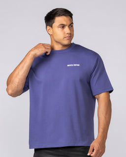 Essential Regular Fit Tee Midnight - Muscle Nation men's gym tee