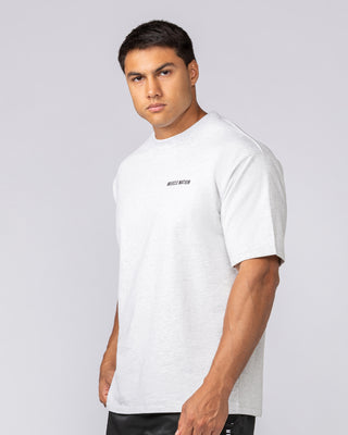 Essential Regular Fit Tee - Snow Grey Marl-T-Shirts-S-062532SNGRYMR-S-MNAPPRL43286-2-Muscle Nation