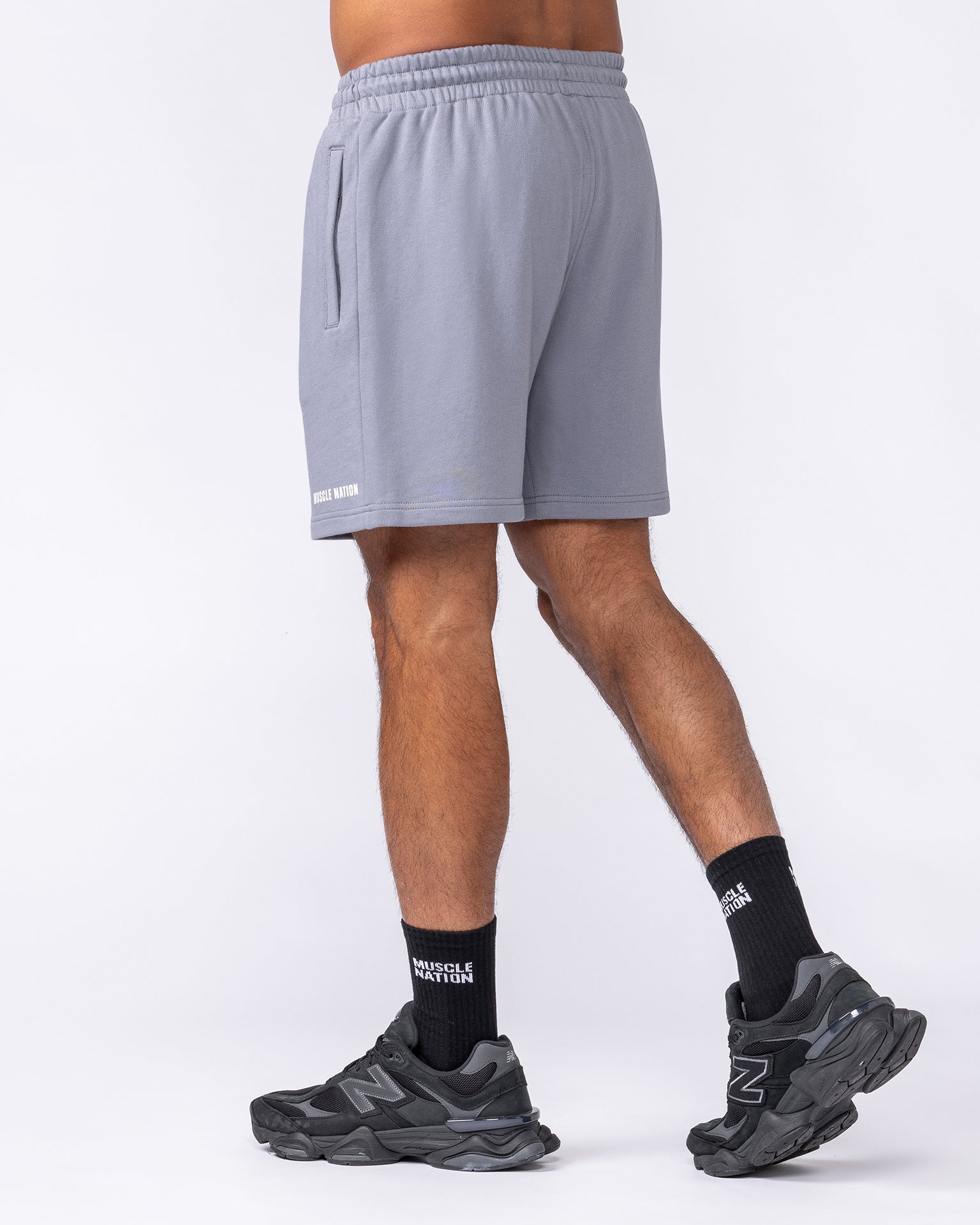 Essential Sweat 5" Shorts - Cement