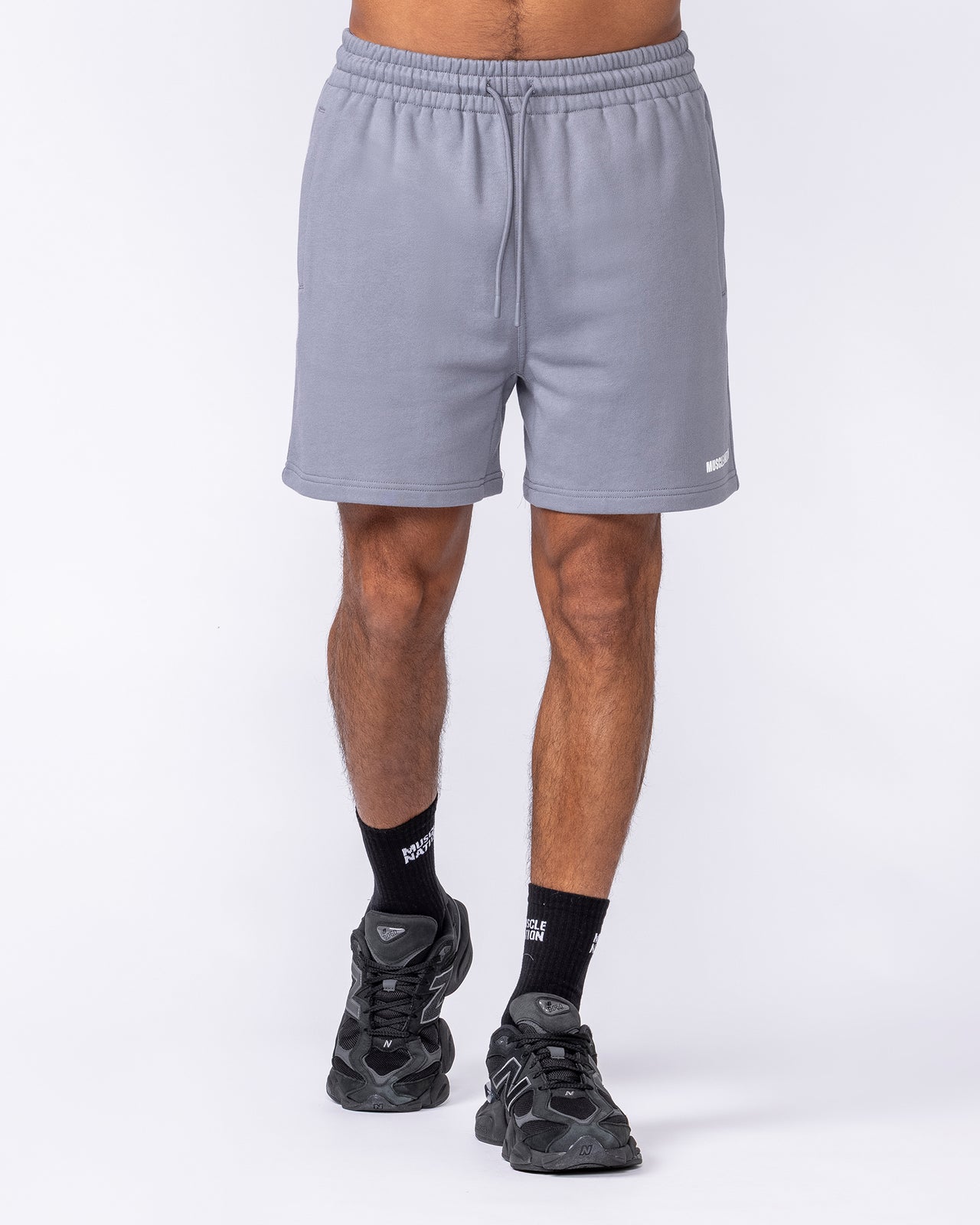 Essential Sweat 5" Shorts - Cement