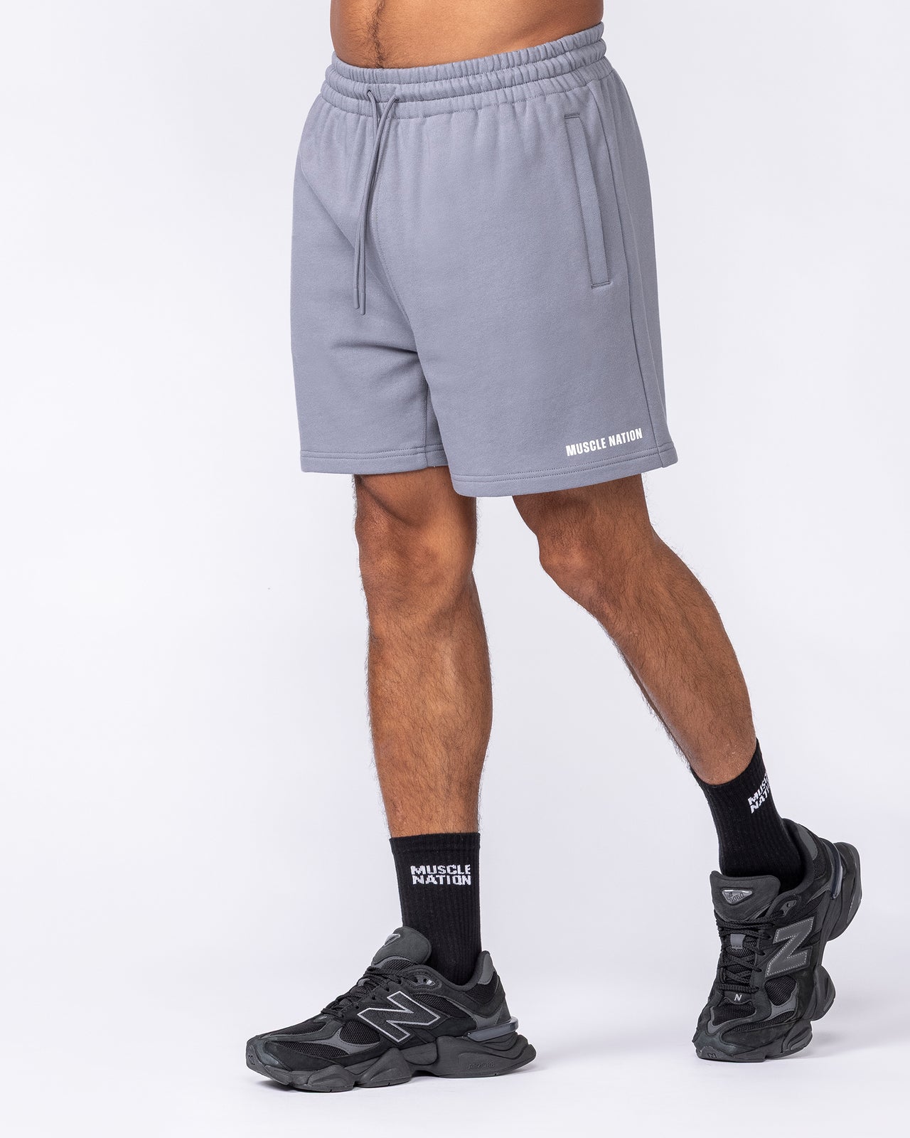 Essential Sweat 5" Shorts - Cement