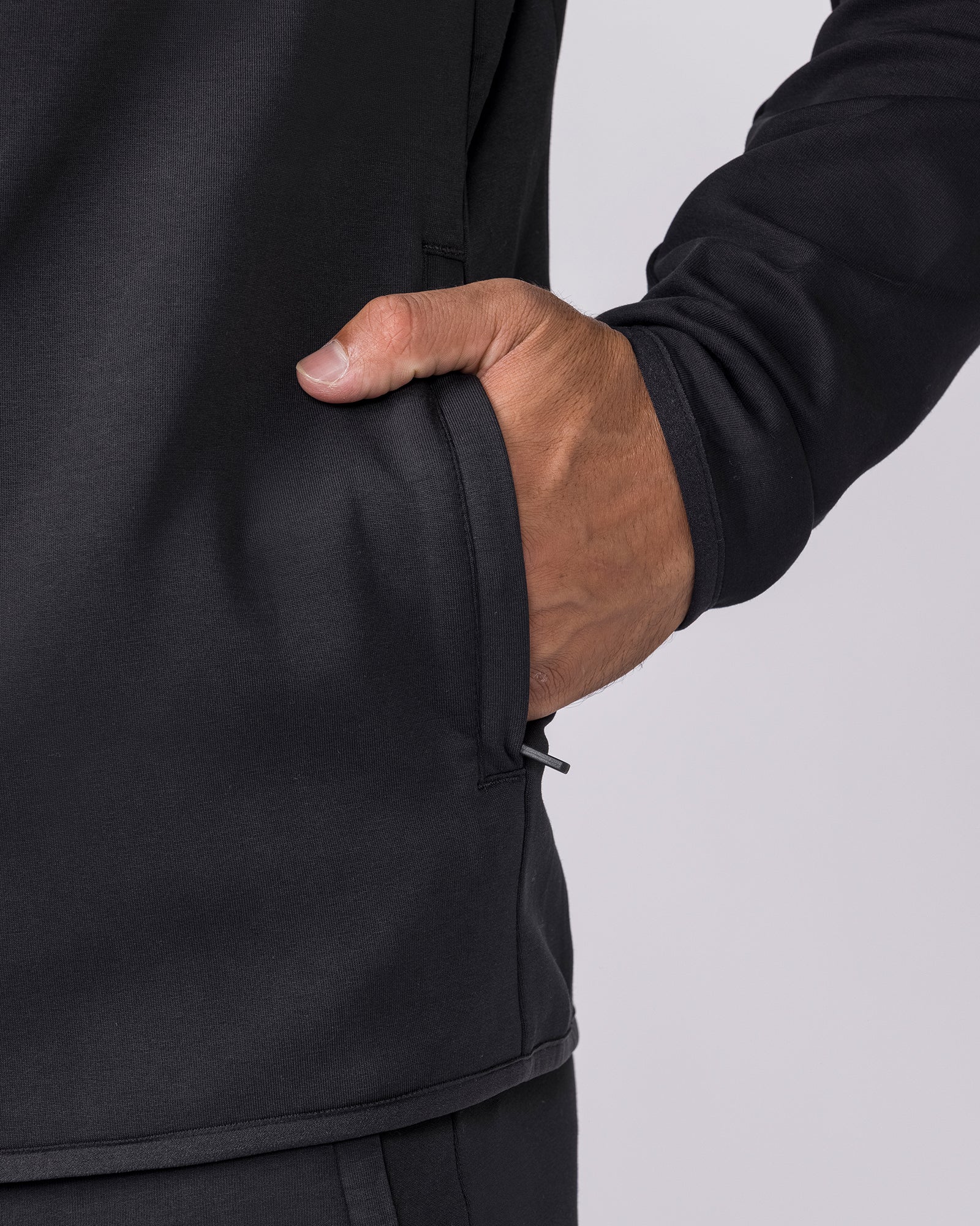 Essential Tech Zip Hoodie - Black-Jumpers & Hoodies-XS-042634BLK-XS-MNAPPRL50349-6-Muscle Nation