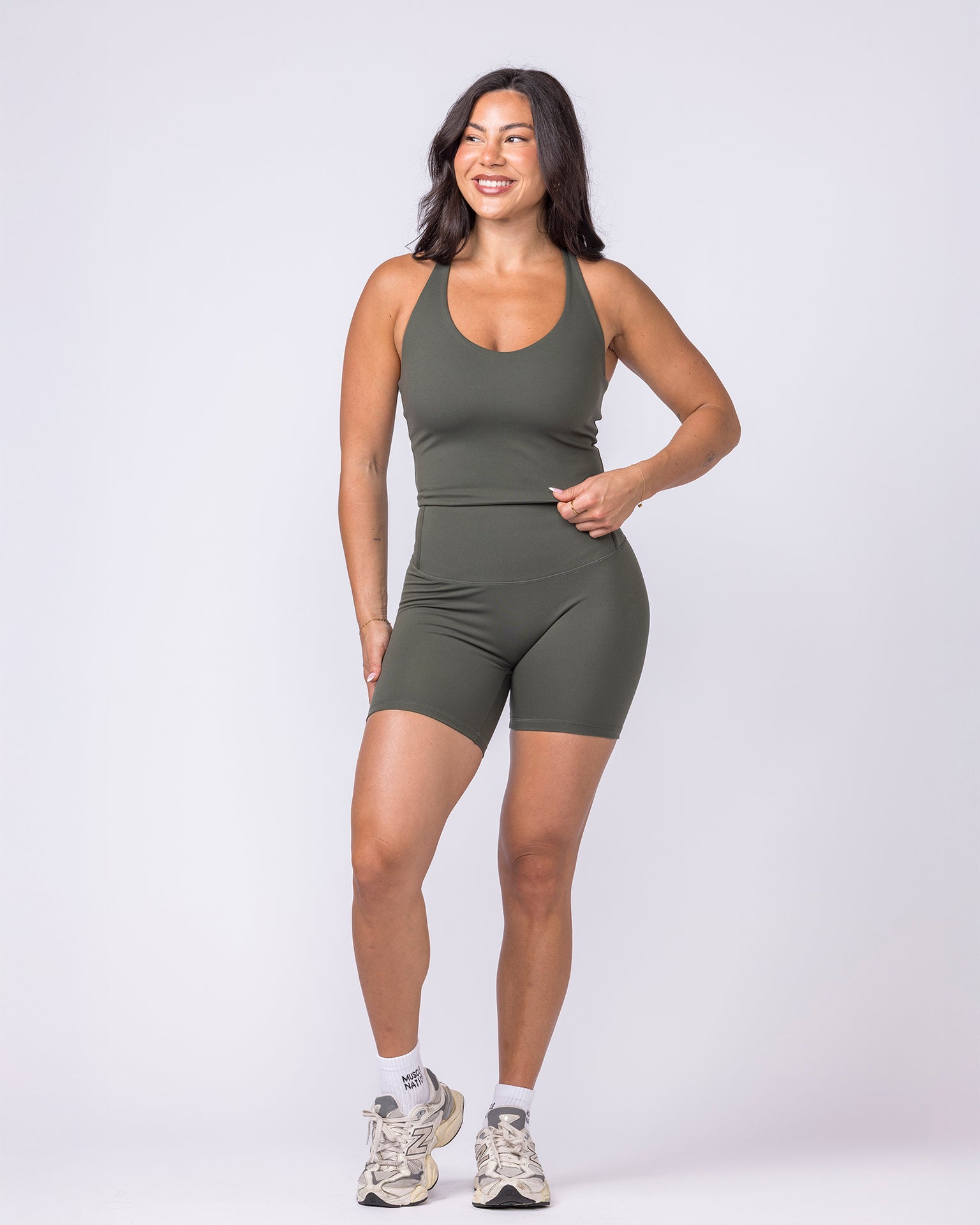 Everyday Form Cropped Tank - Eucalyptus-Singlets & Tanks-XXS-022612EUYPTS-XXS-MNAPPRL48524-5-Muscle Nation