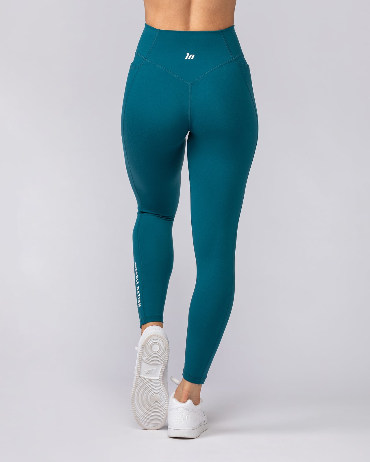 Everyday Pocket Ankle Length Leggings - Deep Teal-Leggings-XXS-062506DTEAL-XXS-MNAPPRL43031-5-Muscle Nation