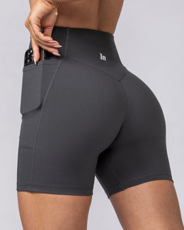 Everyday Pocket Bike Shorts - Granite-Shorts-XXS-062505GRNT-XXS-MNAPPRL43022-1-Muscle Nation