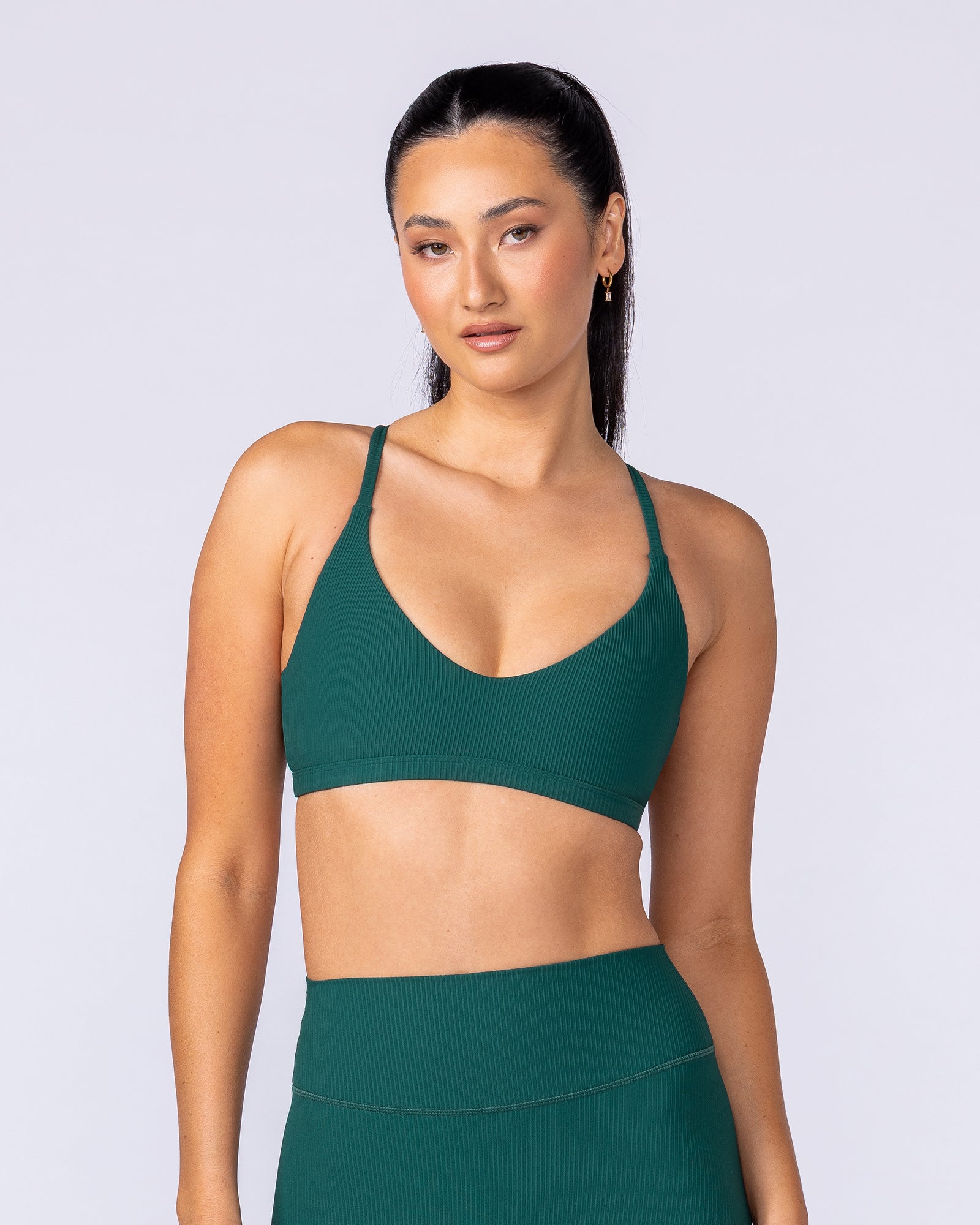 Fantasy Rib Bralette - Evergreen-Bralettes-XXS-112503EVEGRN-XXS-MNAPPRL45846-1-Muscle Nation