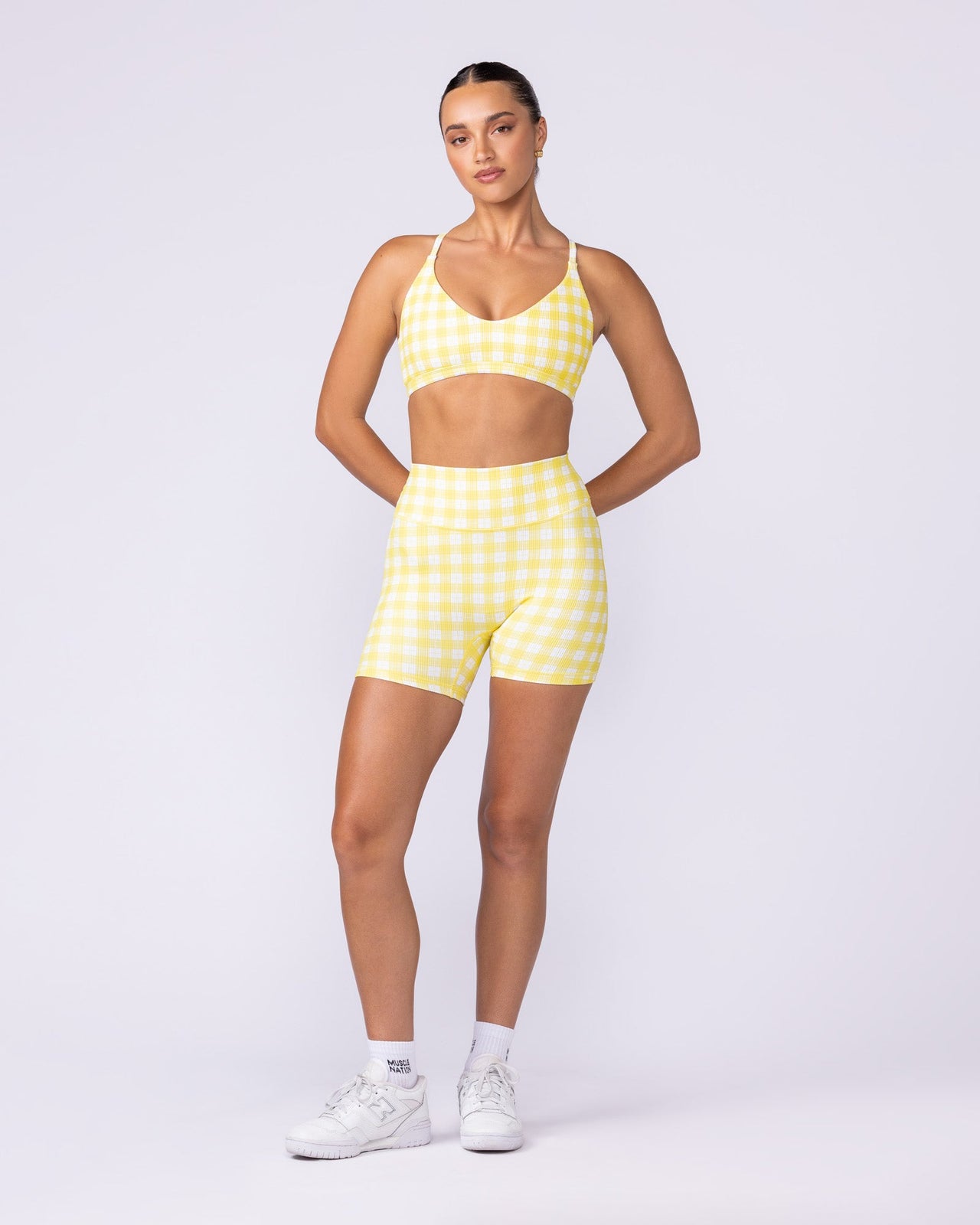 Fantasy Rib Bralette - Sunshine Prairie-Bralettes-XXS-112503SHNPR-XXS-MNAPPRL45862-6-Muscle Nation