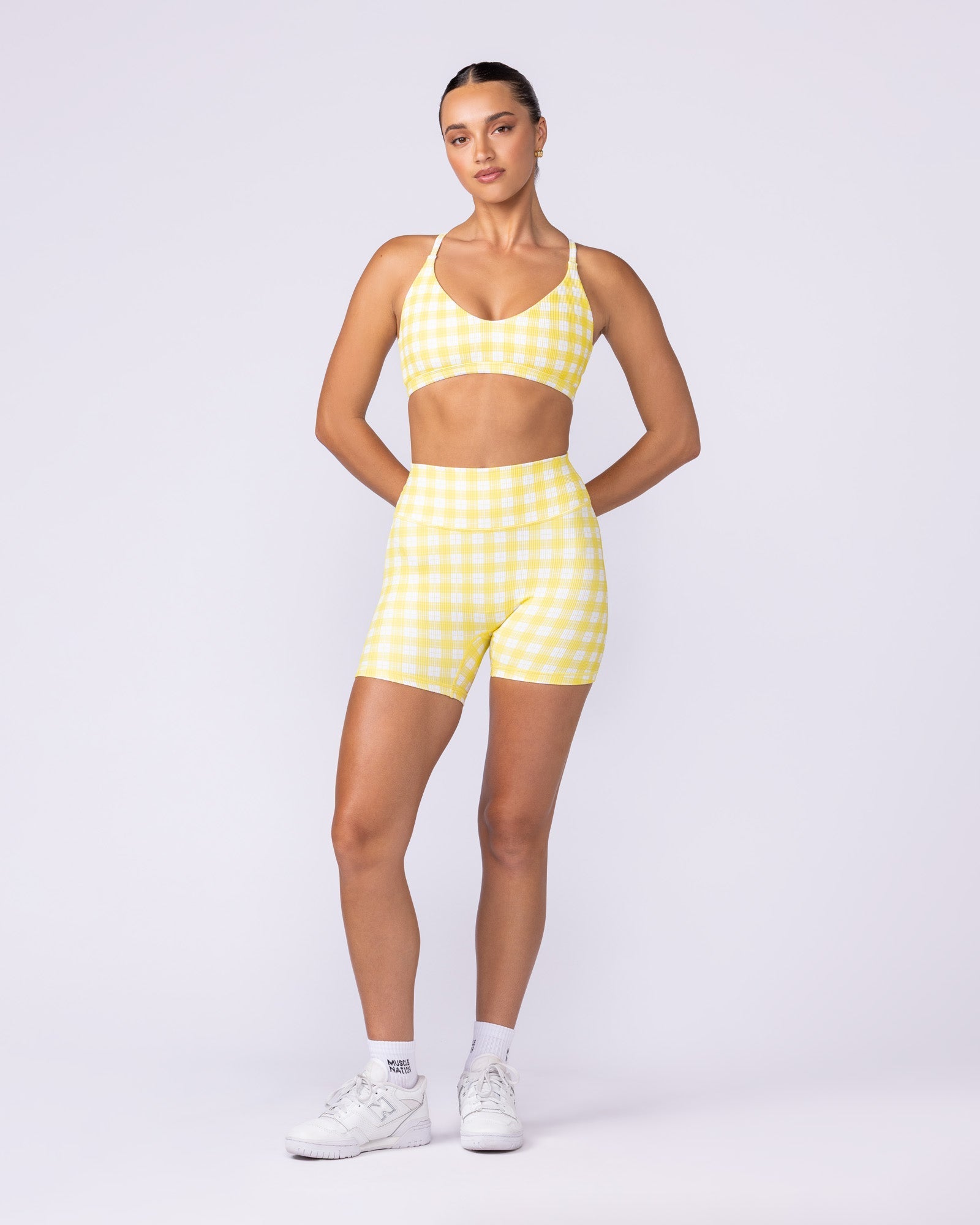 Fantasy Rib Bralette - Sunshine Prairie-Bralettes-XXS-112503SHNPR-XXS-MNAPPRL45862-6-Muscle Nation