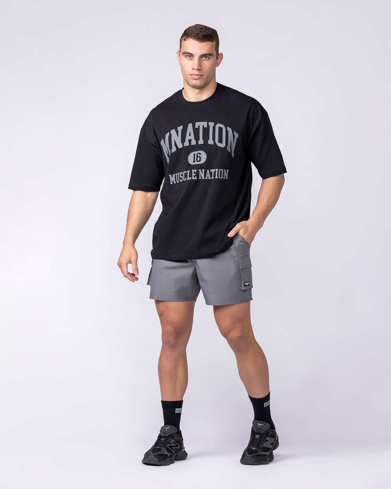Fieldhouse Oversized Tee - Black