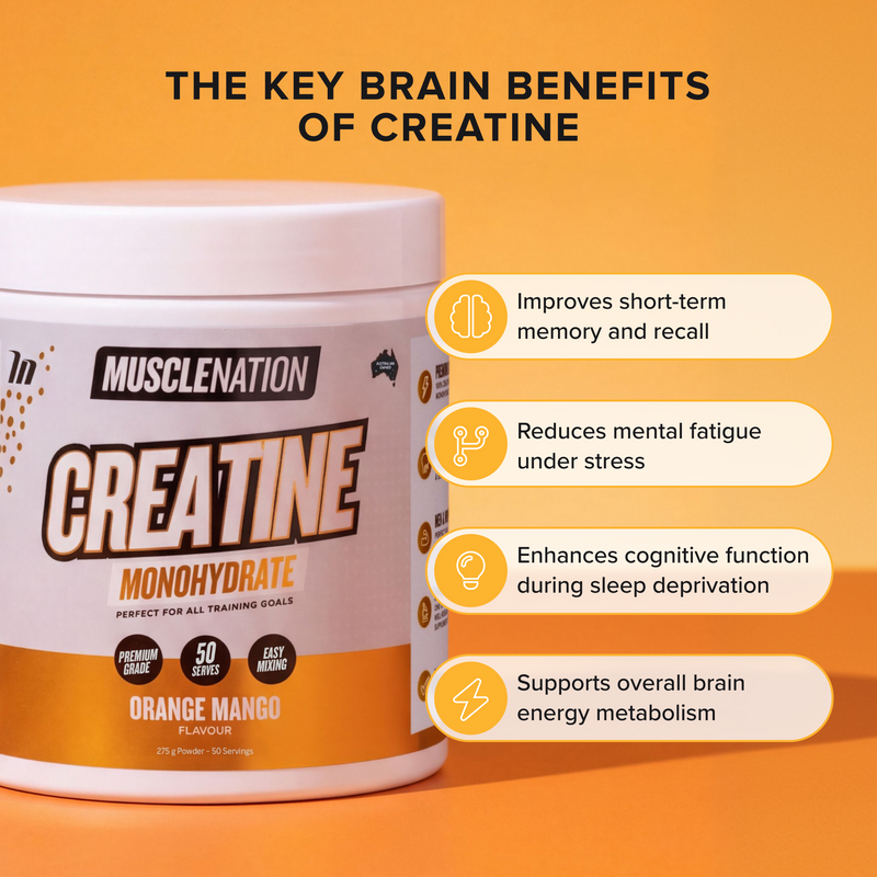 CREATINE MONOHYDRATE - Orange Mango - 50 serves-Creatine-MNSUPPS0423-9359054003057-5-Muscle Nation