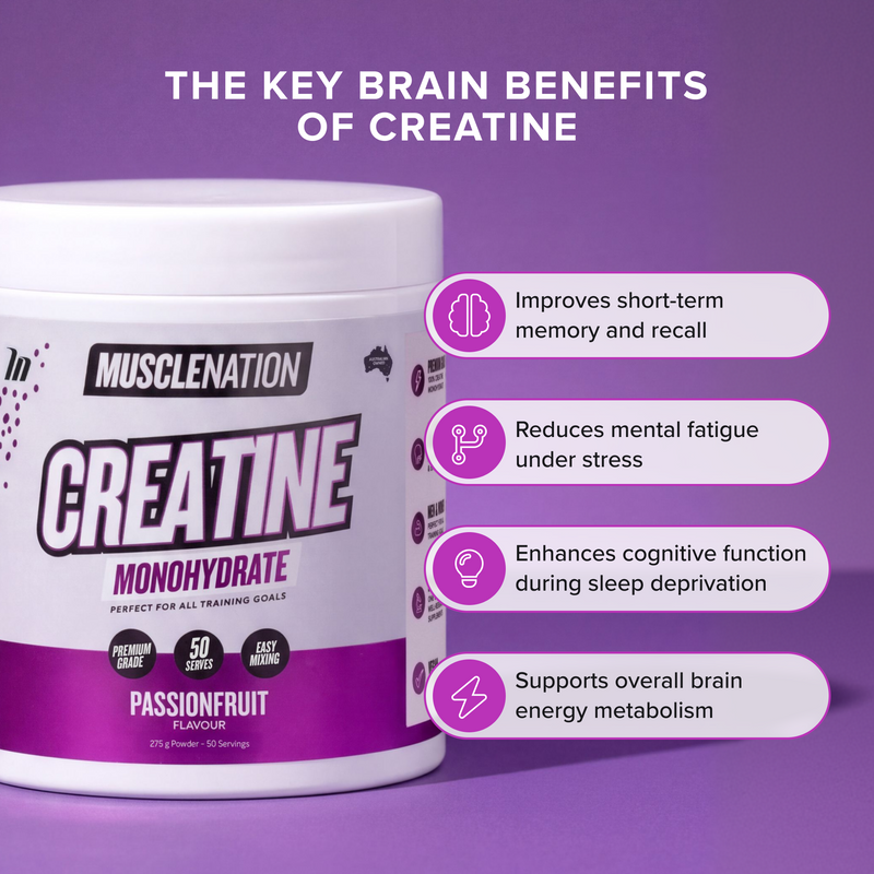 CREATINE MONOHYDRATE - Passionfruit - 50 serves-Creatine-MNSUPPS0422-9359054003040-5-Muscle Nation