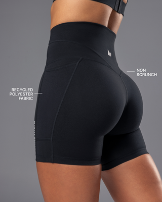 Unrivalled Everyday Pocket Bike Shorts - Black-Shorts-XXS-042396BLK-XXS-MNAPPRL23928-2-Muscle Nation