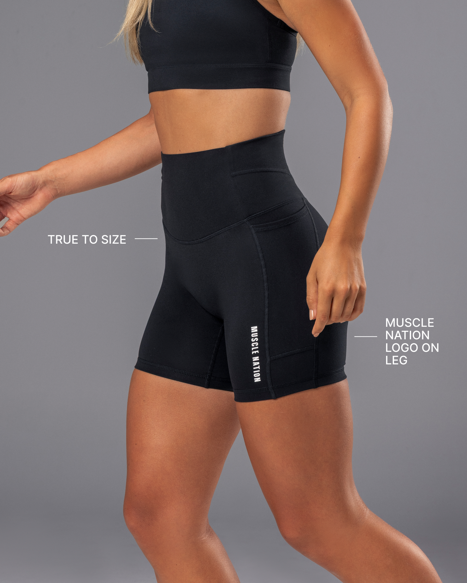 Unrivalled Everyday Pocket Bike Shorts - Black-Shorts-XXS-042396BLK-XXS-MNAPPRL23928-3-Muscle Nation