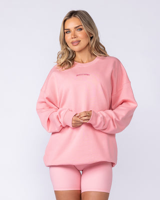 Fresh And Juicy Oversized Pullover Petal Pink - Muscle Nation women's hoodie, view 2