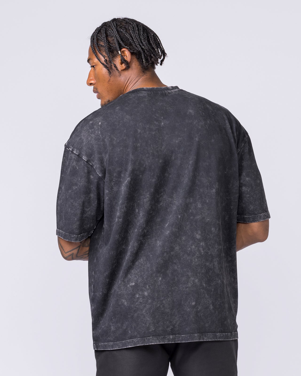Full Throttle Oversized Vintage Tee - Washed Black-T-Shirts-XS-122504WSHBLK-XS-MNAPPRL48070-5-Muscle Nation