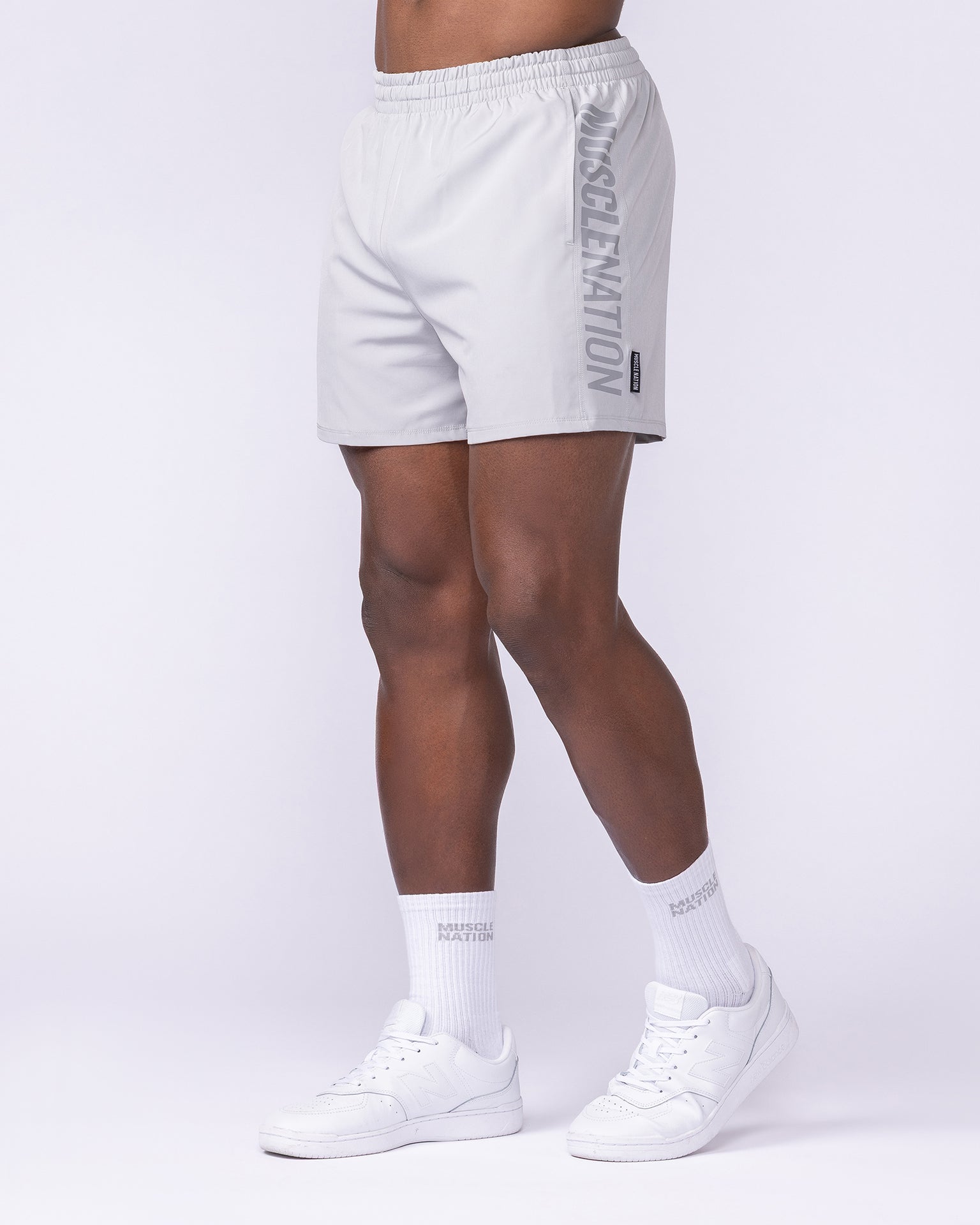 Function 4" Shorts - Quiet Grey-Shorts-S-082225QUTGRY-S-MNAPPRL17929-4-Muscle Nation