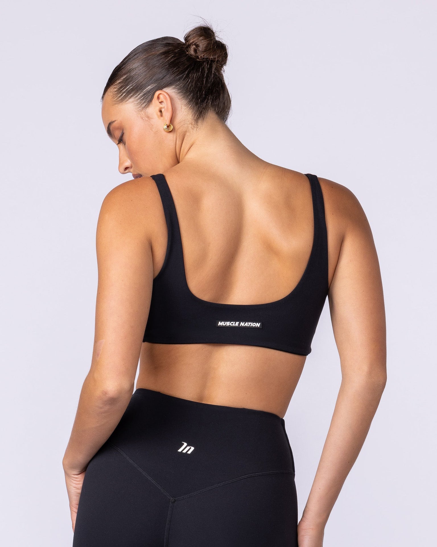 Fundamental Aura Bra - Black-Sports Bras-XXS-1125102BLK-XXS-MNAPPRL45923-4-Muscle Nation