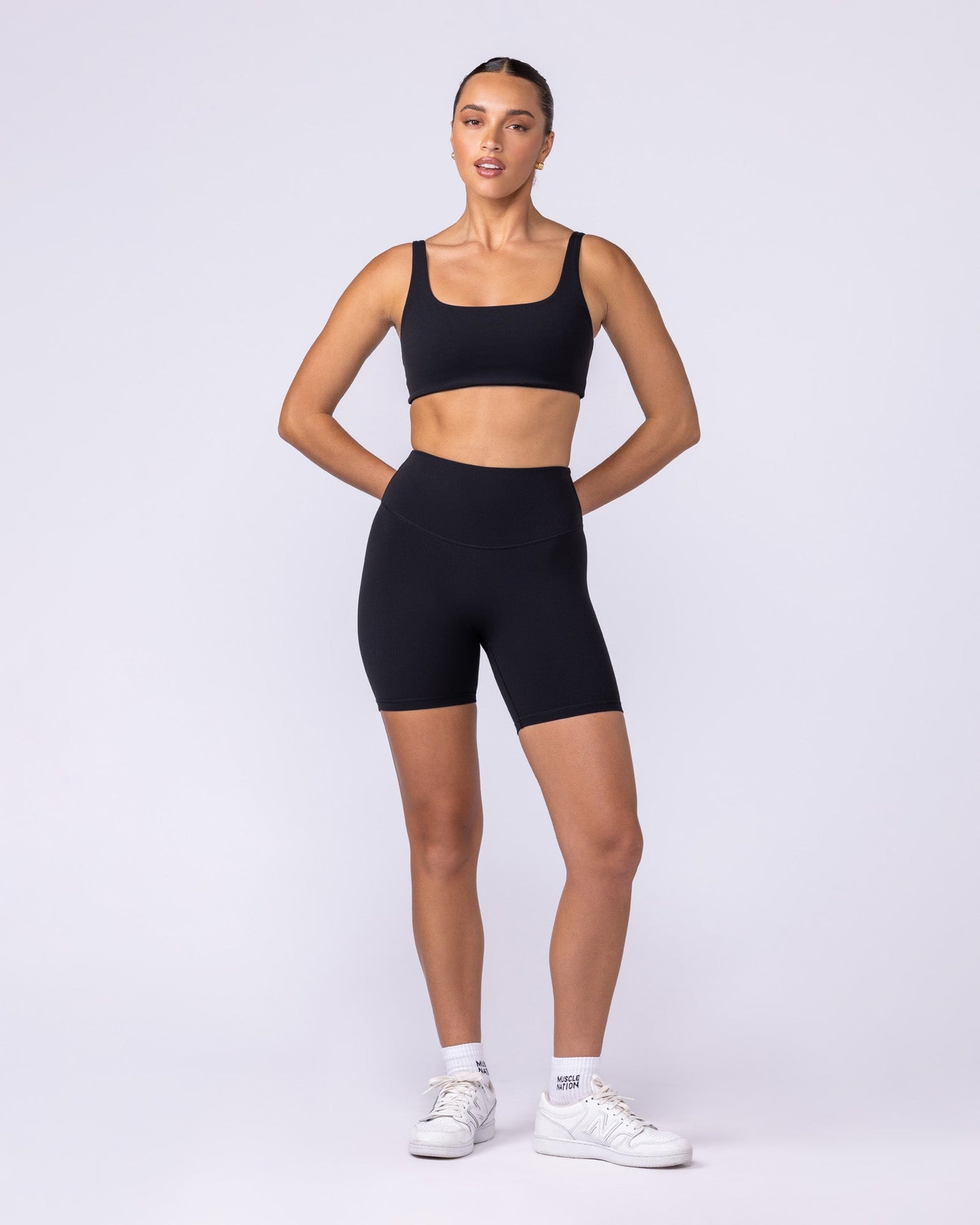 Fundamental Aura Bra - Black-Sports Bras-XXS-1125102BLK-XXS-MNAPPRL45923-5-Muscle Nation