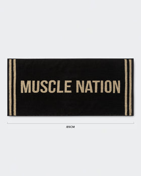 Sweat Towel - Black/Stone-Accessories-Black / Stone-ACC022564BLKST-ONE-MNAPPRL42428-1-Muscle Nation