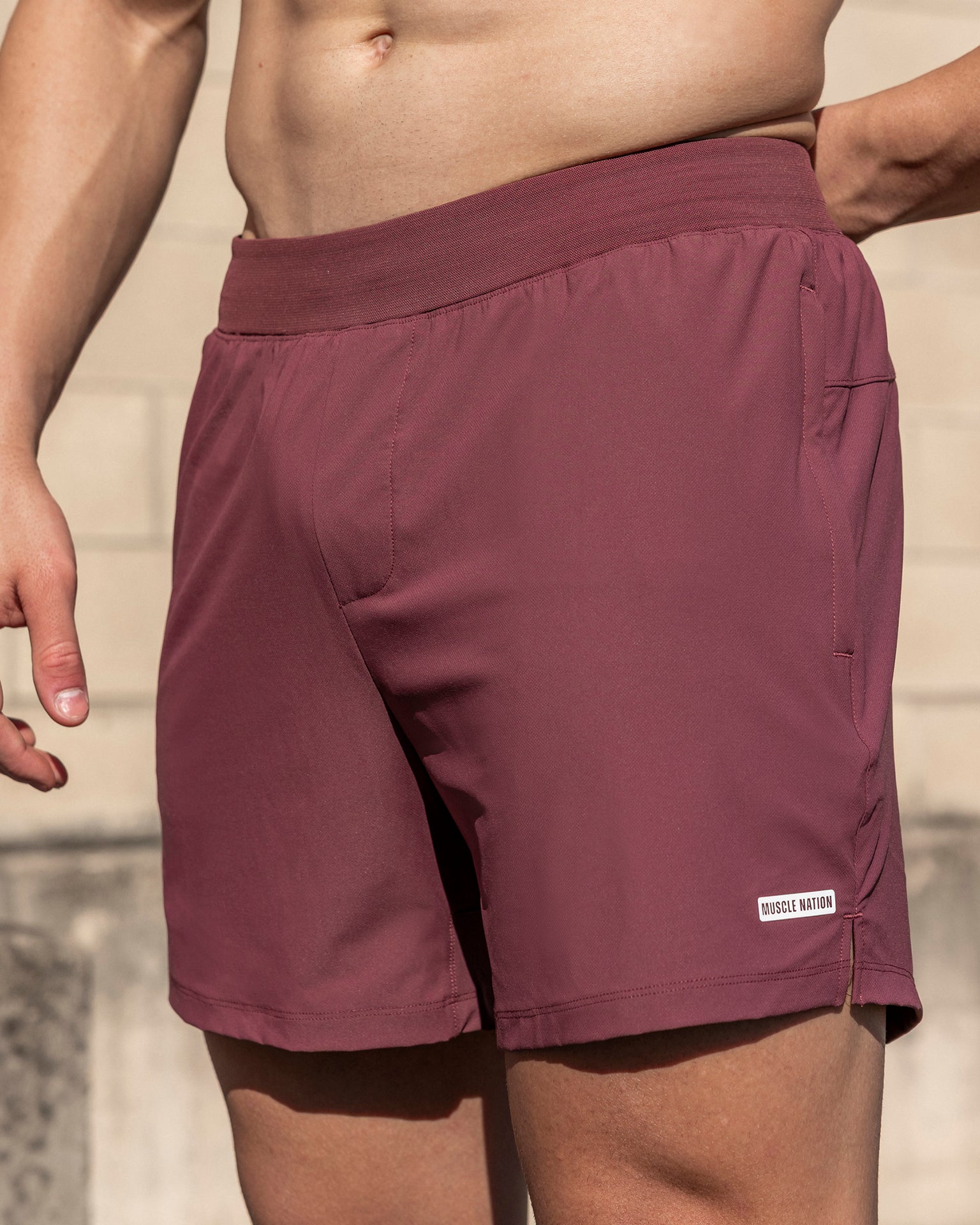 On Repeat Training 5" Shorts - Maroon