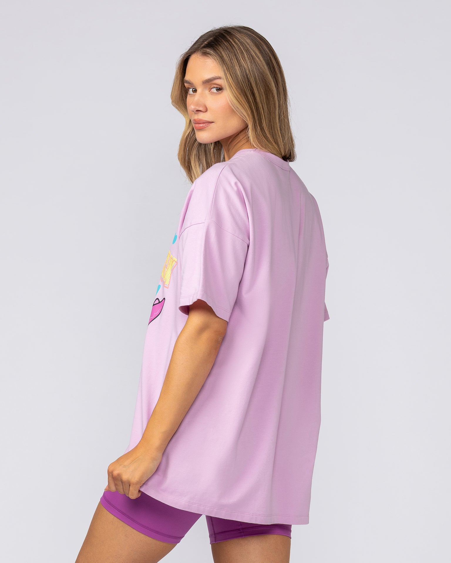 Hangry Oversized Tee - Rosewater-T-Shirts-XXS-092510RSWT-XXS-MNAPPRL44352-4-Muscle Nation