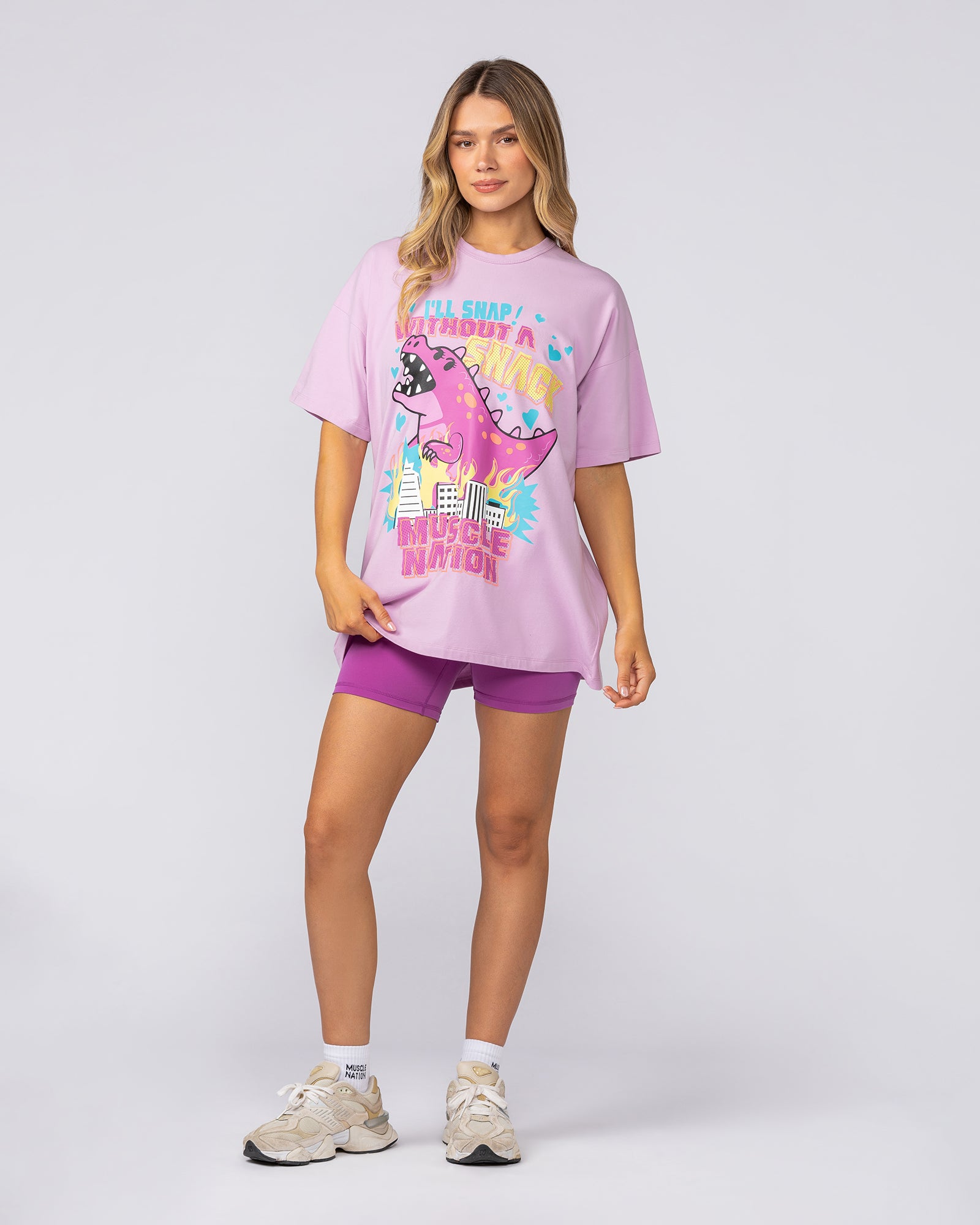 Hangry Oversized Tee - Rosewater-T-Shirts-XXS-092510RSWT-XXS-MNAPPRL44352-6-Muscle Nation
