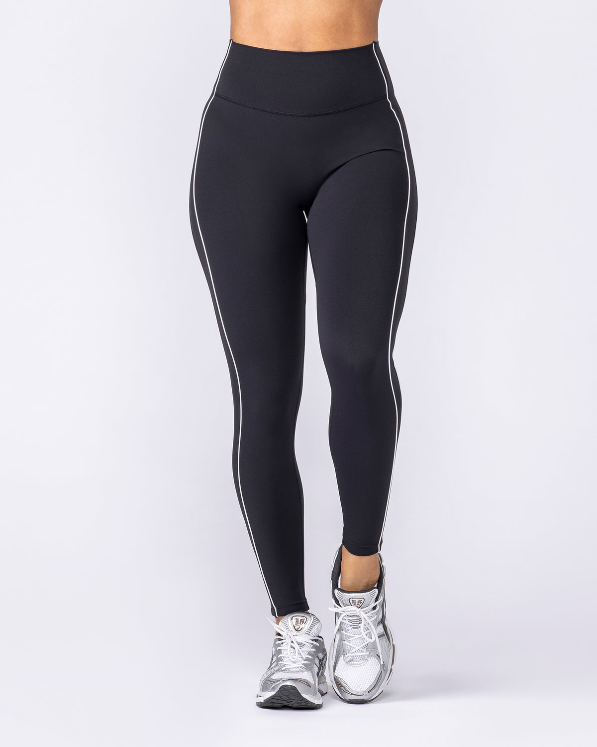 Haze High Rise Ankle Length Leggings - Black