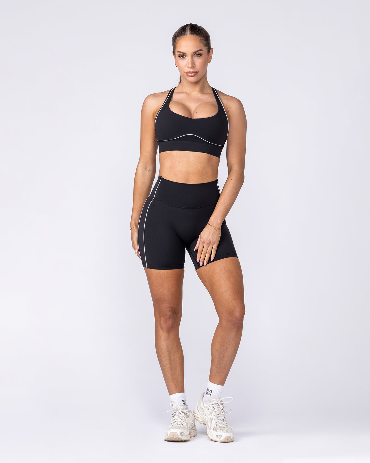 Haze High Rise Bike Shorts - Black