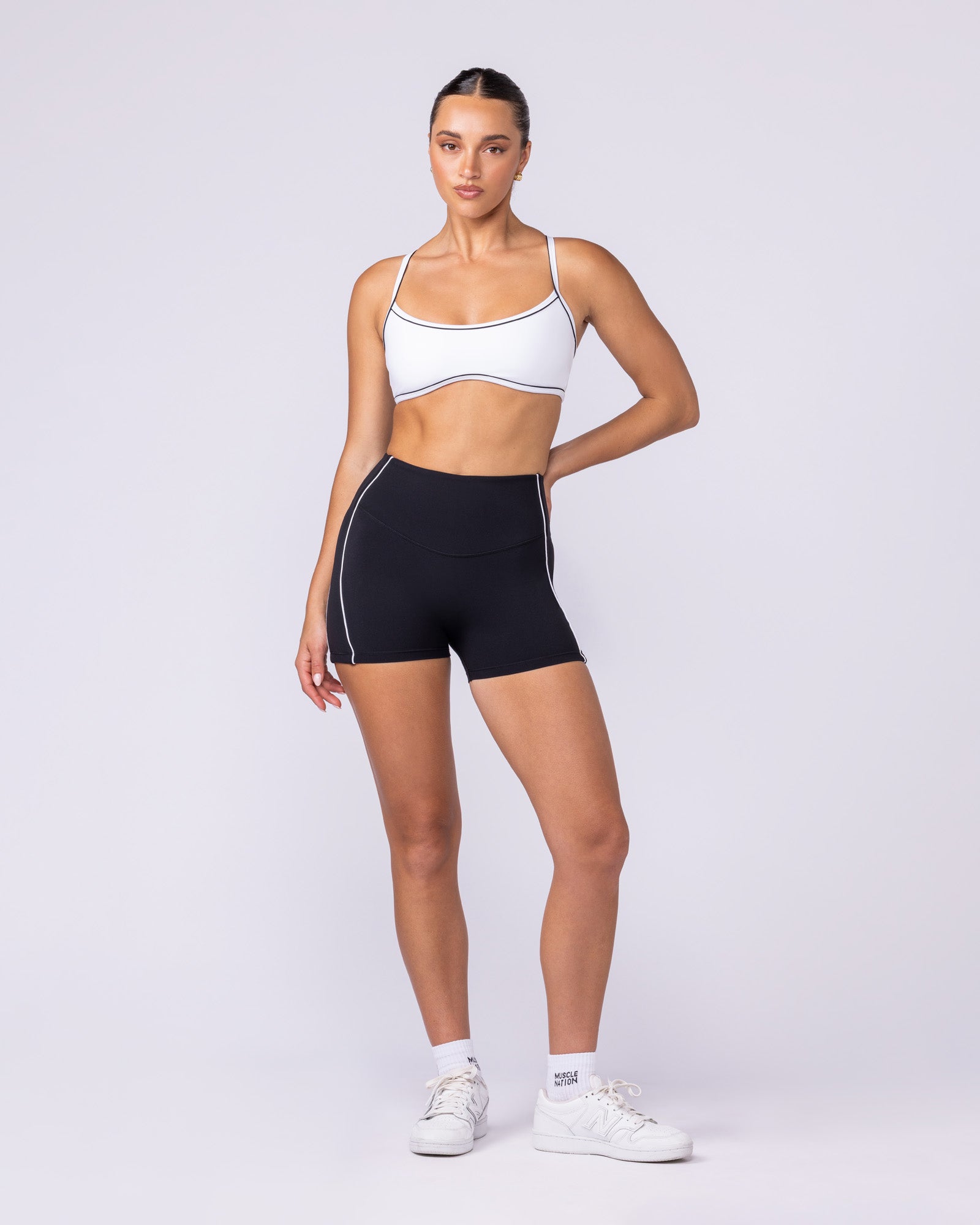 Haze Shorty Shorts - Black-Shorts-XXS-1125124BLK-XXS-MNAPPRL46047-6-Muscle Nation