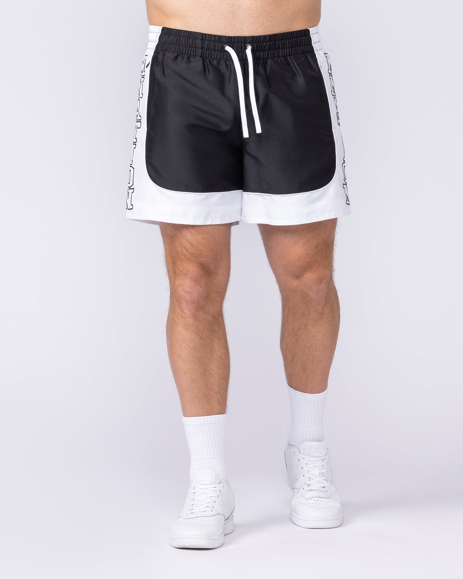Headliner 5" Shorts - Black-Shorts-S-112556BLK-S-MNAPPRL47411-3-Muscle Nation