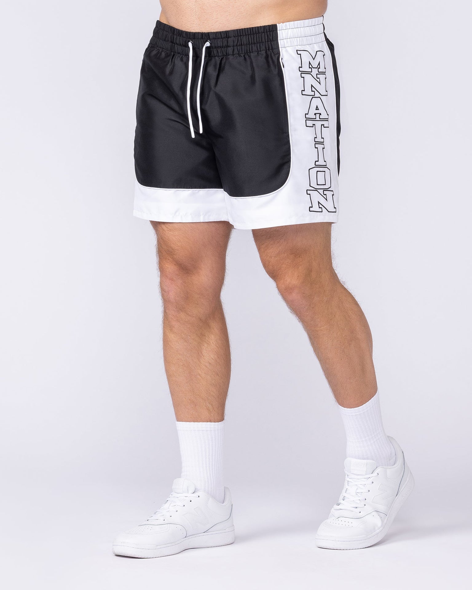 Headliner 5" Shorts - Black-Shorts-S-112556BLK-S-MNAPPRL47411-4-Muscle Nation