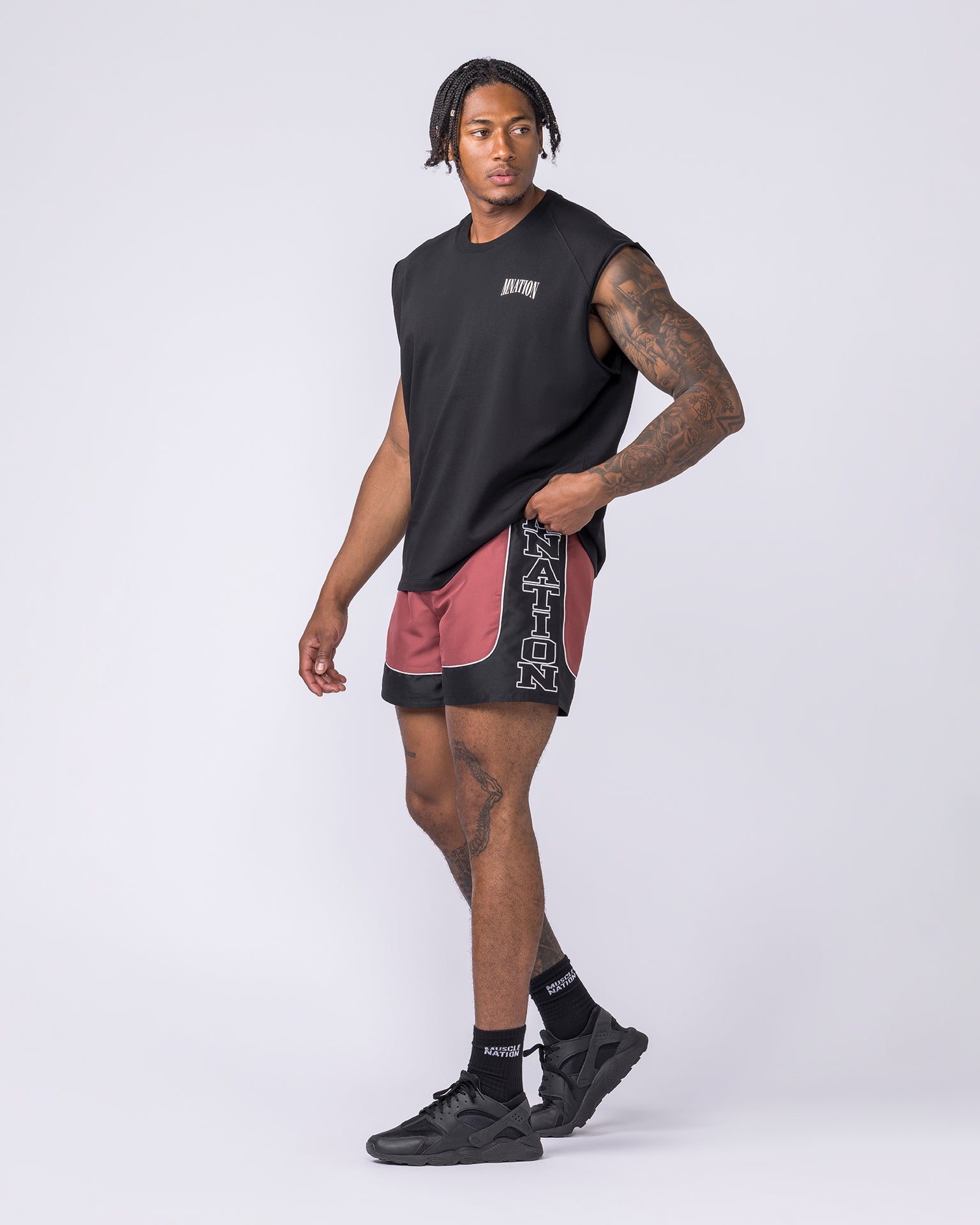 Headliner 5" Shorts - Rust-Shorts-S-022620RST-S-MNAPPRL48663-7-Muscle Nation