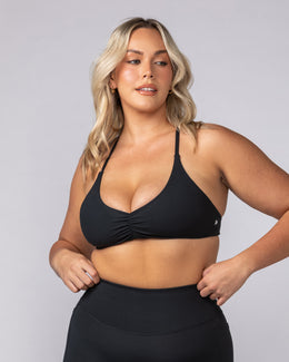 Honey Bralette - Black-Bralettes-XXS-062502BLK-XXS-MNAPPRL42956-1-Muscle Nation