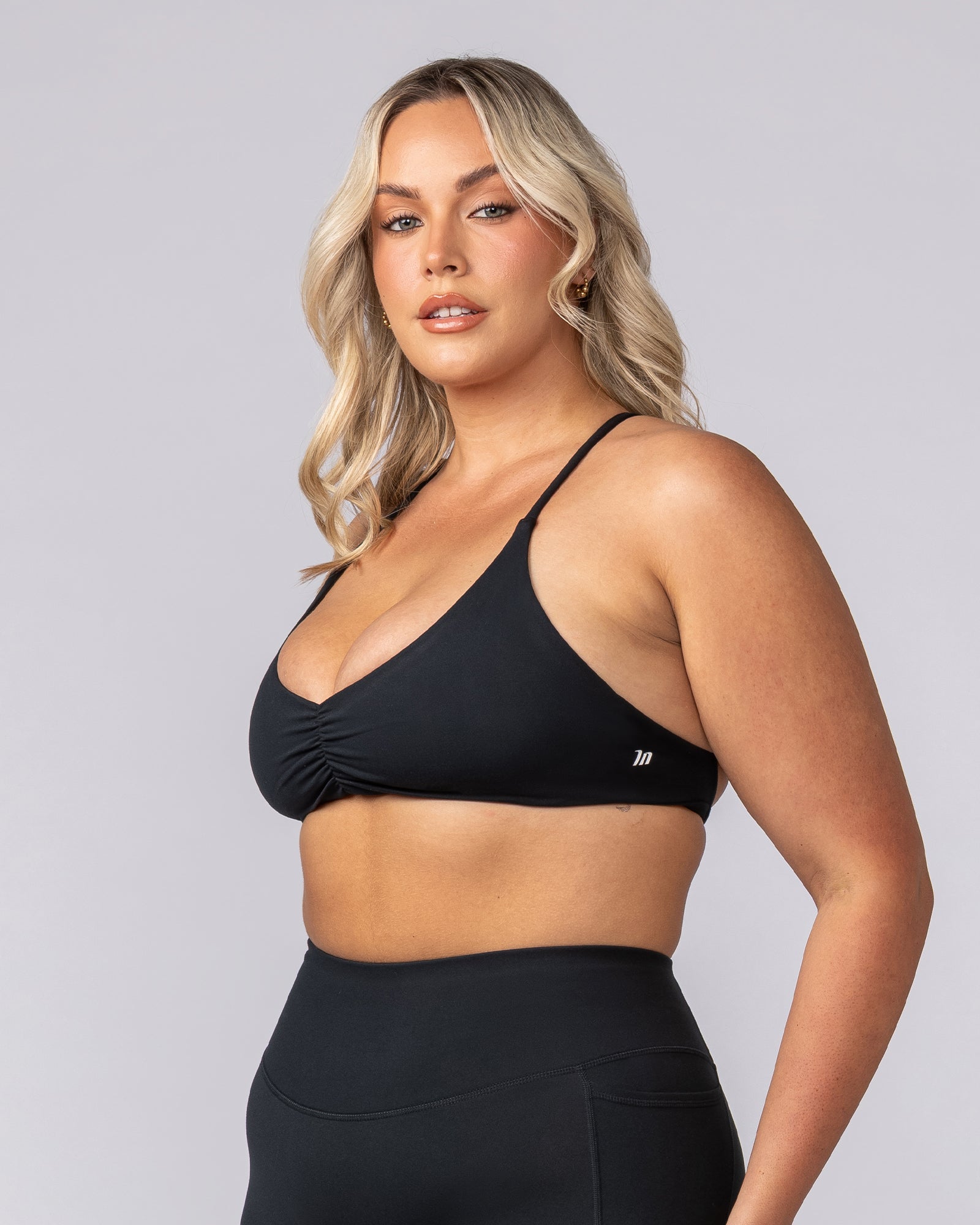 Honey Bralette - Black-Bralettes-XXS-062502BLK-XXS-MNAPPRL42956-2-Muscle Nation