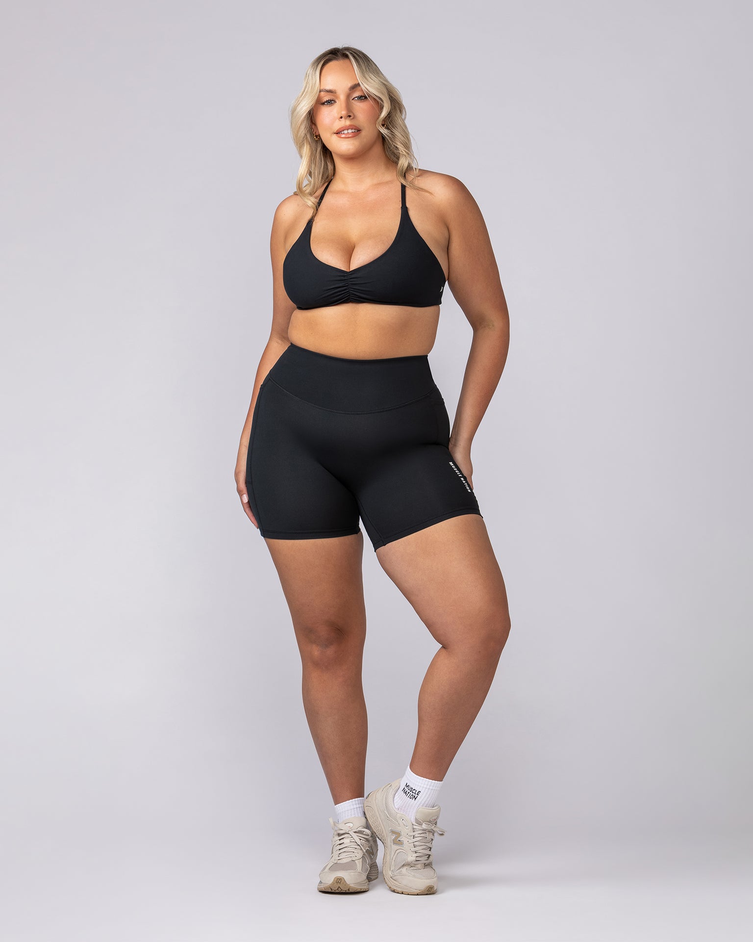 Honey Bralette - Black-Bralettes-XXS-062502BLK-XXS-MNAPPRL42956-5-Muscle Nation