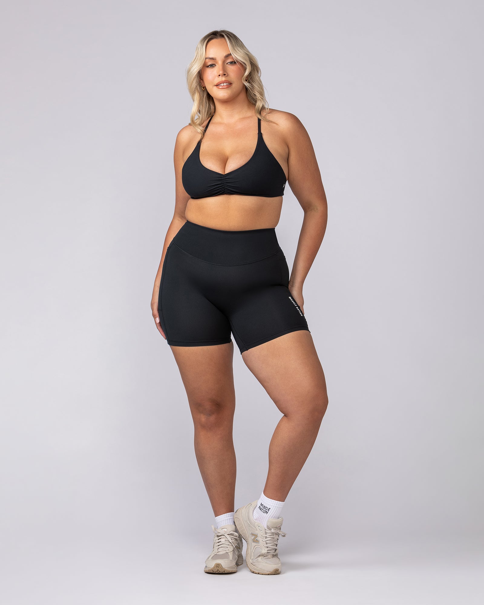 Honey Bralette - Black-Bralettes-XXS-062502BLK-XXS-MNAPPRL42956-5-Muscle Nation