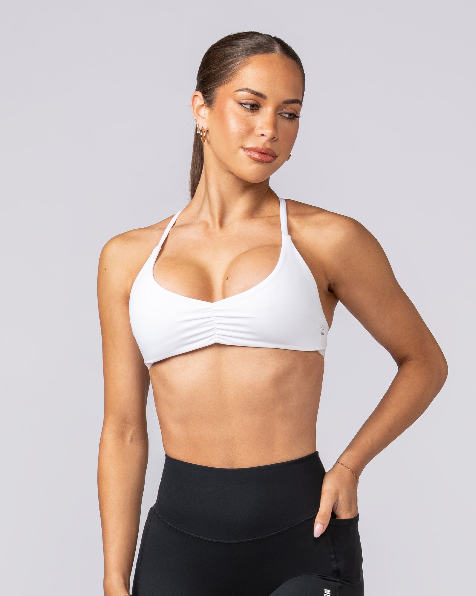 Honey Bralette - White-Bralettes-XXS-062502WHT-XXS-MNAPPRL42964-2-Muscle Nation