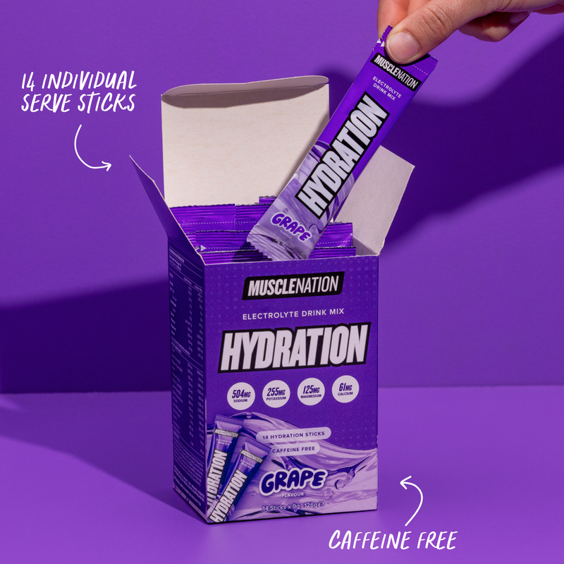 HYDRATION Sticks - Grape - 14 Pack-Hydration-MNSUPPS0391-9359054002326-4-Muscle Nation