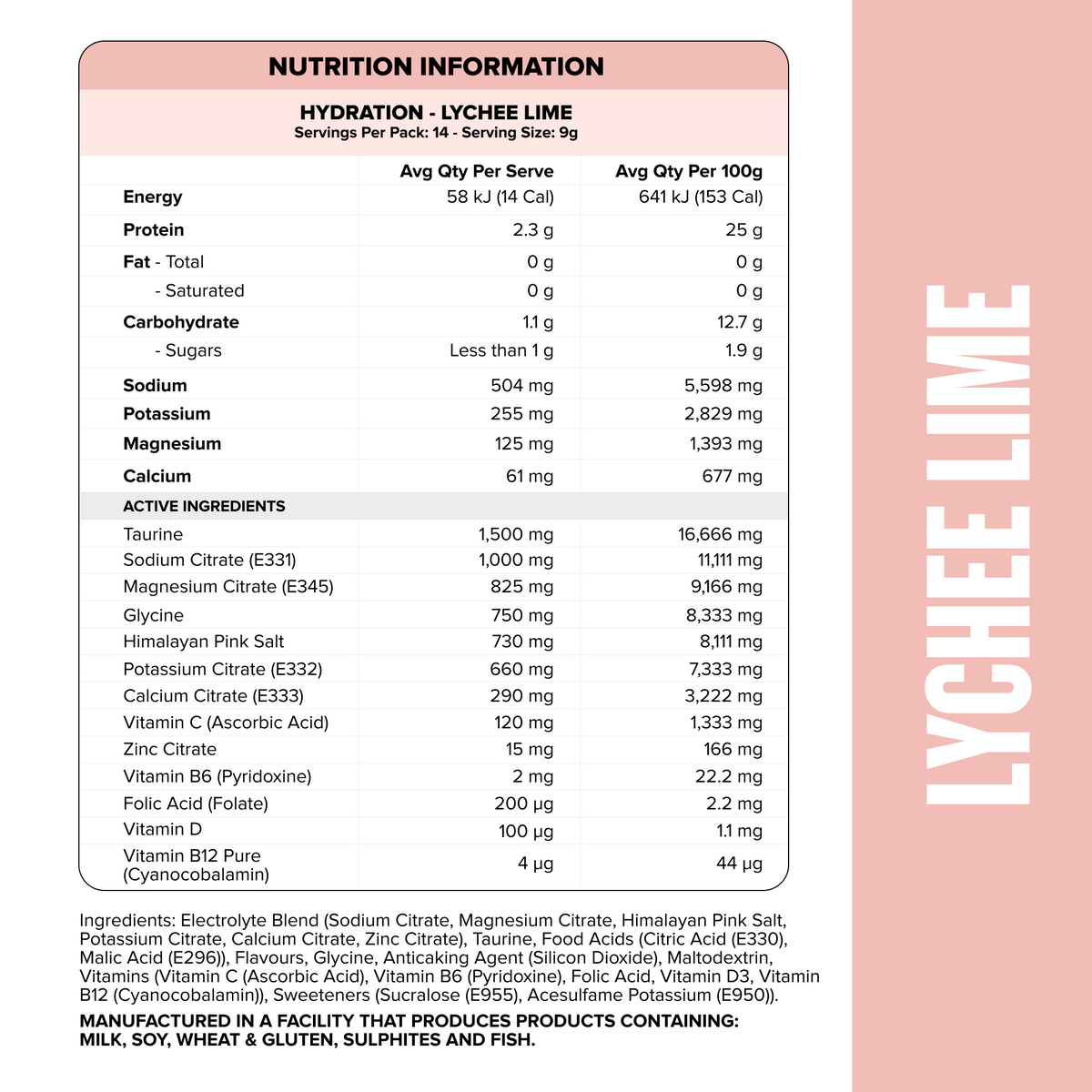 HYDRATION Sticks – Lychee Lime – 14 Pack – image 3