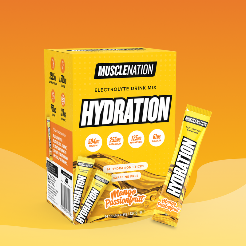 HYDRATION Sticks - Mango Passionfruit - 14 Pack-Hydration-MNSUPPS0401-9359054002906-1-Muscle Nation