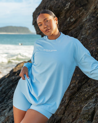 OG Oversized Long Sleeve Tee - Skyride-Long Sleeve T-Shirts-XXS-042411SKYRD-XXS-MNAPPRL30489-1-Muscle Nation