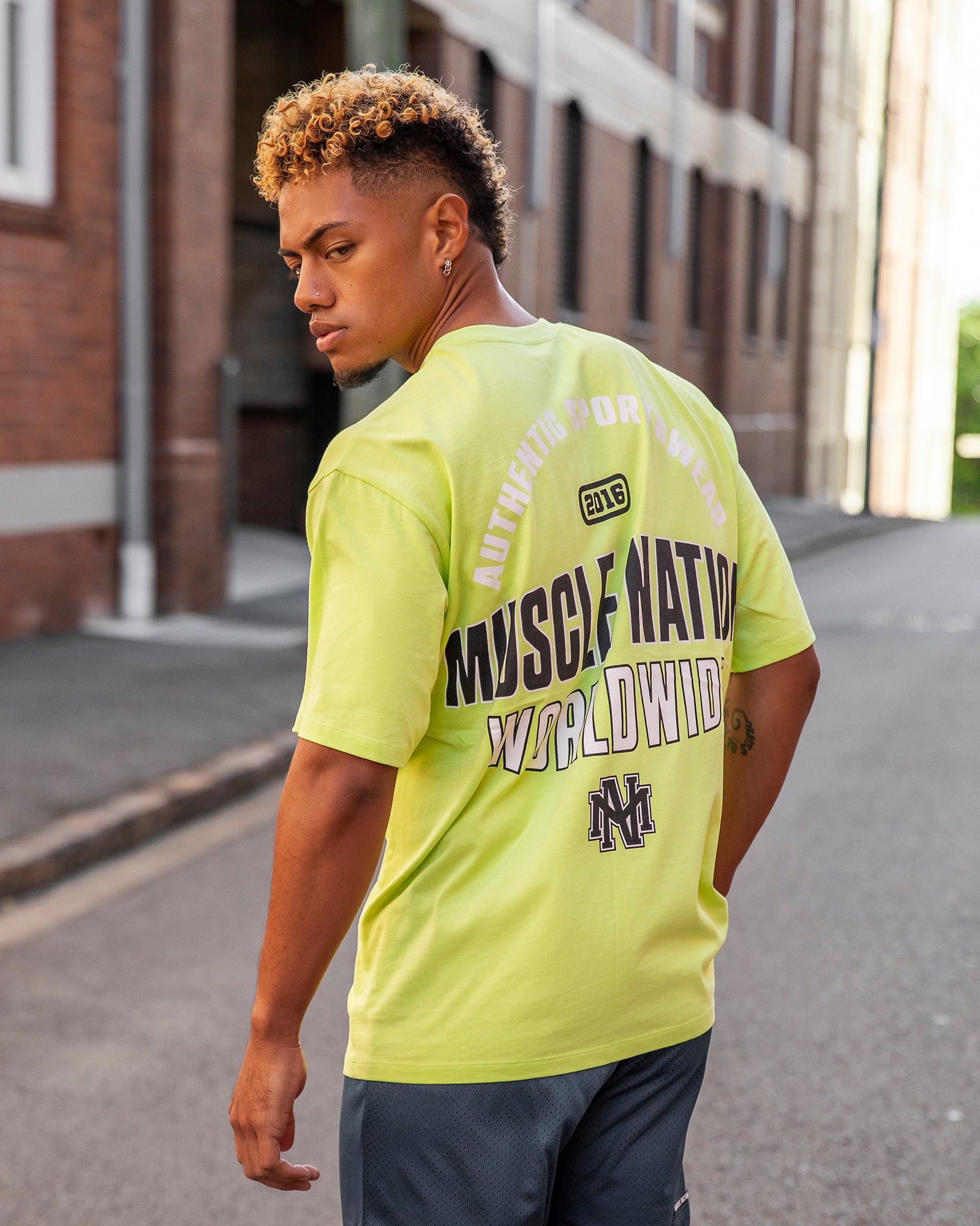 Clique Oversized Tee - Pale Cyber Lime-T-Shirts-XS-112341PLCYLM-XS-MNAPPRL28622-1-Muscle Nation