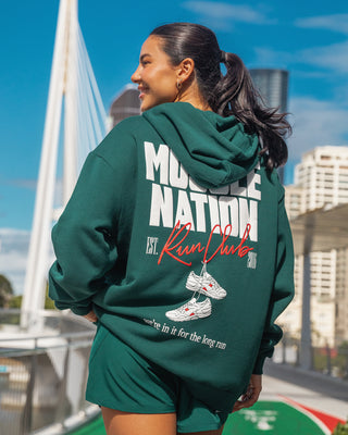 Sports Mode Oversized Hoodie - Evergreen-Jumpers & Hoodies-XXS-042542EVEGRN-XXS-MNAPPRL42296-1-Muscle Nation