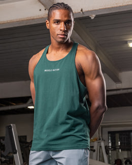 Infinite Y-Back Singlet - Pine-Singlets & Tanks-S-082433PINE-S-MNAPPRL32565-1-Muscle Nation