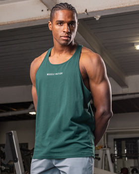 Infinite Y-Back Singlet - Pine-Singlets & Tanks-S-082433PINE-S-MNAPPRL32565-1-Muscle Nation