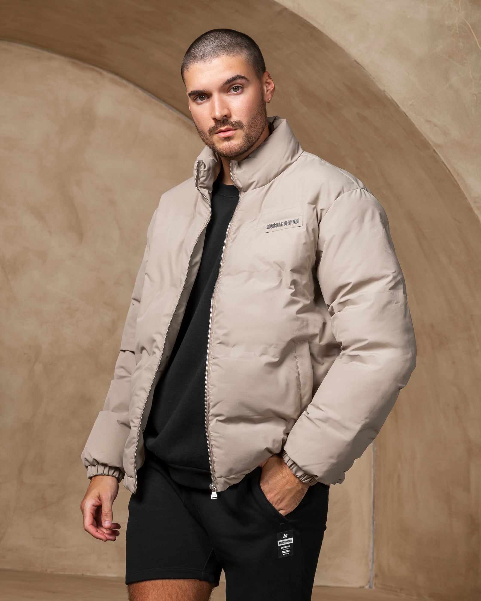 Mens Puffer Jacket - Fossil-Jackets-S-042341FOSIL-S-MNAPPRL24056-1-Muscle Nation