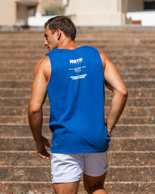 H-Back Represent Tank - Washed Bondi Blue-Singlets & Tanks-S-012408WSHBNBL-S-MNAPPRL29294-1-Muscle Nation