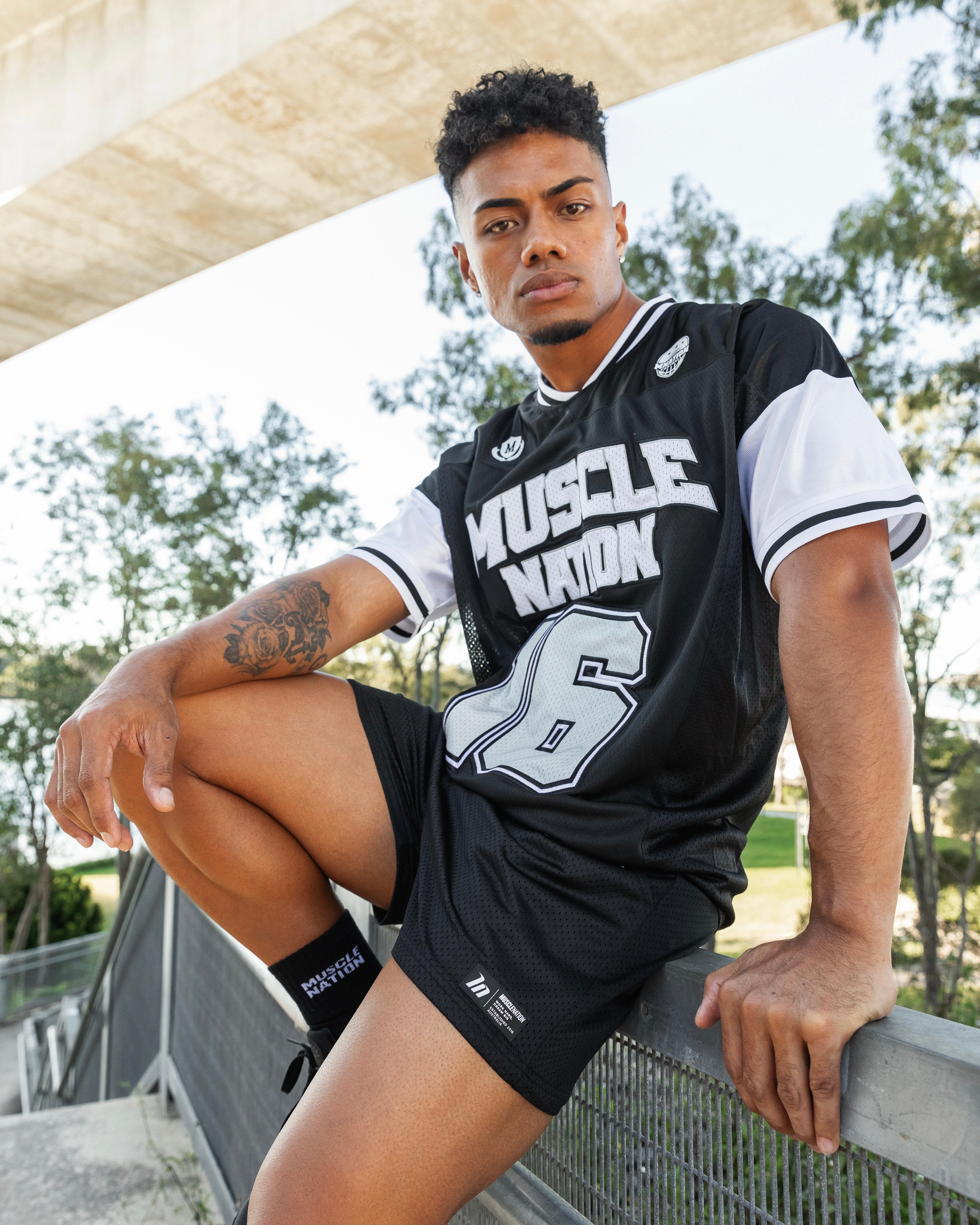 Oversized Jersey - Black-Tops-XS-022423MULTI-XS-MNAPPRL30676-1-Muscle Nation